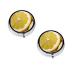 Lemon Printed Mini Round Pill Box Pill Box 3 Compartment Medicine Pill Case Pill Organizer Travel Pillbox Portable Pill Box for Pocket Home Office Use