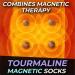 Tourmaline Magnetic Socks - Self-Heating Therapy for Pain Relief | Unisex Massage Socks in Black | One Size Fits All - Buy Online on GoSupps.com