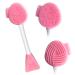 Silicone Face Scrubber Face Mask Brush Exfoliating Lip Brush Cleansing Brush Facial Cleansing/Wash Brush Exfoliator Blackhead Skin Care Tool Makeup Removes Dead & Dry Skin for Women Grils