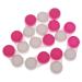 Contact Lens Case Double Boxes Portable Container for Travel 10 Pieces (Rose Red)
