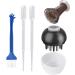 Rickmask Scalp Massage Brush - 2-in-1 Head Massager & Hair Treatment Applicator for Essential Oils & Serums | International Shipping Available - Buy Online on GoSupps.com