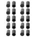 Zerodis 10 Pairs High Heel Tip Black CPU Polyurethane Shoes Repairing Replacement Kits(Inner Diameter 10mm)