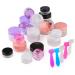 Accmor 15-Piece Clear Plastic Sample Containers with Lids - 10/15/20g Cosmetic Pots Jars + 5 Mini Spatulas - Buy Online on GoSupps.com