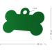 Custom Engraved Green Dog Tag Bone - ENGRAVO 32mm Small with Key Rings - International Shipping Available - Buy Online on GoSupps.com