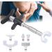 Chiropractic Adjustment Tool - 6 Head Manual Vertebral Massager for Scoliosis & Thorax Correction (Silver) - Buy Online on GoSupps.com
