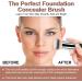 AOOWU 3Pcs Makeup Brush Premium Foundation Brush Concealer Brush Flat Top Foundation Brush for Liquid Makeup Multifunctional Face Brush for Liquid Cream Blending Buffing Powder Cosmetics 3 pcs - Silver black - Buy Online on GoSupps.com