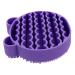 DOITOOL 2 1 Makeup Brush Cleaning Pad Cosmetic Brush Cleaning Mat Silicone Makeup Brush Cleaner Mat Silicone Brush Cleaner Brush Scrubber Mat 2 in Drying Rack Portable Purple Silica Gel 11X10cm Purple
