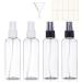 Spray Bottle Transparent Empty Fine Mist Spray Bottle Travel Atomizer Bottles 100ml 1 Pack (1 x 4 Pieces) Black + White