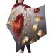 Buy Red Gold Flower Printed Hair Cutting Cape | Professional 55x66in Polyester Haircut Cape | No-Stick Hair Cutting Accessories for Adults - Buy Online on GoSupps.com