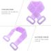 ARTIBETTER Silicone Exfoliating Back Scrubber with Long Handle - Bath Massage Towel for Deep Cleaning and Skin Exfoliation (Violet) - Buy Online on GoSupps.com