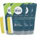 VEET Men 4 hair removal creams for men in the shower for sensitive skin 4 x 150 ml 150 ml Lot of 4