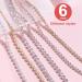 Nail Art Chains 6 Strips Gold Silver Rhinestone Pearl Metal Chains Nail Art Charms Punk Nail Decorations Nail Art Studs for Women Girls Manicure Design DIY Crafts - Buy Online on GoSupps.com