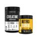 Jacked Factory Nitrosurge Build Pre Workout with Creatine for Muscle Building (30 Servings Arctic White) & Creatine Monohydrate Powder for Muscle Growth & Increased Strength (85 Servings Unflavored)