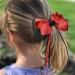 DEEKA School Uniform Hair Bows Set for Girls - Red/Black Accessories for Little Teen Toddler Girls - Buy Online on GoSupps.com