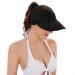 Komorebi Women's UV Protection Sun Hat with Wide Brim and Ponytail Opening - Black, One Size - Buy Online on GoSupps.com