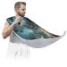 Beautiful Starry Sky Beard Bib Apron Beard Hair Catcher for Men Shaving Fathers Day Anniversary Christmas Gifts for Dad Husband Beard Bib with 2 Suction Cups
