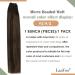 LAAVOO EZ WEFT Human Hair Extensions - Brown Ombre Microbeads Balayage #2/8/2 12 Zoll Width 55cm 50g - Real Hair for Seamless Style - Buy Online on GoSupps.com