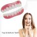 MXRFACTORY Instant Veneers Peetel Gel - Comfortable Removable Cosmetic Dentures for Broken Teeth | Reusable Upper & Lower 2 Pairs for Men & Women - Buy Online on GoSupps.com