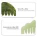 Natural Jade Comb Set - 4 Styles for Stress Relief Gua Sha Massage Gifts for Face Head & Body - Buy Online on GoSupps.com