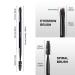 Ultra Thin Brow Brushes - Duo Angled Eyebrow & Eyeliner Brush Set (Black) - Includes Spoolie, Comb, and Mascara Brush - Buy Online on GoSupps.com