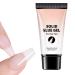 Strong Nail Glue Gel - Soft Nail Gel with Hard Resistant Gel - 30ml Sculpting and Bonding Adhesive - Reinforced Residue-Free Adhesion for Home Manicures