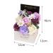 Soap Flower Gift Box - Realistic Artificial Flower Bath Soap for Valentine's Day & Thanksgiving | Purple 12cm x 12cm x 18cm - Buy Online on GoSupps.com