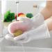 Housework: Dishwashing Gloves Plastic Latex Kitchen Cleaning Household Washing Washing Dishes (Pink) One-size-fits-all - Buy Online on GoSupps.com