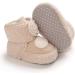 MASOCIO Baby Sheep Booties - Soft Sole Warm Boots for Infant Boys & Girls (0-6 Months) - Khaki - Buy Online on GoSupps.com