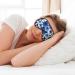 SSIMOO Blue Hibiscus Soft Sleep Eye Mask - Breathable Travel Eye Patch for Women - Perfect for Relaxation - Buy Online on GoSupps.com