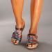 Stylish Women's Ethno-Style Sandals - Comfortable Wedge Heel Flip-Flops for Indoor & Outdoor | Waterproof Flower Design - Size 37 EU - Buy Online on GoSupps.com