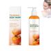 ZLHHRZJX Persimmon shower gel to control body odor shower gel for arms and underarms (men) shower gel for legs (women) persimmon soap against age-related odors (1 PCS)