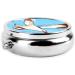 Flying Seagulls Round Pill Box - 3 Compartment Travel Organizer for Medications & Supplements - Buy Online on GoSupps.com