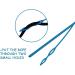Flexible Plastic Drawstring Threader Tool - Easy Replacement for Jackets, Swim Trunks, Pants, Shorts - 23In, Blue - Buy Online on GoSupps.com
