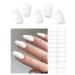 Wahrshei nail foils | White UV gel nail foil | 20pcs nail foil self-adhesive | Gel nail stickers gel polish wraps for nail white
