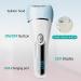 6-in-1 Epilator for Women - IPX7 Waterproof Hair Removal & Exfoliation | Rechargeable Shaver Facial Brush & Massage - Buy Online on GoSupps.com