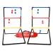 Ladder Toss Ball Game Set  Fun Game for Yard, Lawn, Backyard, Party, Indoor, Outdoor Games for Family and Friends  6 Toss Bolos with Thick Rope  Built-in Score Tracker  with Backpack Bag