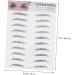 Housoutil 2pcs 3d Eyebrow Stickers Realistic Eyebrow -like Imitation Eyebrow Template 6d Eyebrow Trimming - Buy Online on GoSupps.com