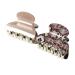 Floral Printed Acrylic Hair Claw Clips Pack of 12 - Medium Size No-Slip Grip Jaw Clamp for Girls and Women - Color E - Buy Online on GoSupps.com