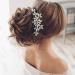 Unicra Bride Crystal Wedding Hair Comb - Rhinestone Bridal Side Accessory (A-Silver) - Buy Online on GoSupps.com