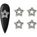 FEIlei 20 Pieces Dangling Star Nail Charms 3D Rhinestones Stars Charms Star Nail Charms - Buy Online on GoSupps.com