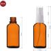Handsunity 30ml Amber Glass Spray Bottles Set - 12pcs with White Atomizers & 29 Accessories - Ideal for Pharmacy & DIY Use - Buy Online on GoSupps.com