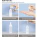 LONGWAY 1oz Airless Cosmetic Cream Pump Bottle (Pack of 6) Travel Size Refillable Containers for Shampoo Frosted Translucent - Buy Online on GoSupps.com