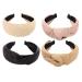 Women s Fashion Twisted Knot Wide Hand Knitted Headbands - Summer Retro Elegant Hairbands (4pcs) | International Shipping - Buy Online on GoSupps.com