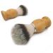 KIKC Handmade Shaving Brush, Professional Design for men's shaving, Synthetic Shaving Tool that can be used with Safety razors, Straight Handle Shavers,A Great Wet Shaving Tool Bamboo,Tri-Color