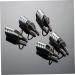 Housoutil Nail Forms 10 Pcs Nail Treatment Tool Blush Reusable Nail Forms mediumx2pcs Silverx2pcs - Buy Online on GoSupps.com
