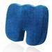 Orthopedic Memory Foam Seat Cushion with Removable Cover for Sciatica Relief Tailbone Hip Pain Back Pain and Sciatica Coccyx seat Cushion Navy
