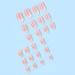 French Press On Nails - Medium Oval Pink Gradient Glossy False Nails | 24Pcs Almond Designs for Women - Buy Online on GoSupps.com