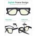 Eyekeper Women's Blue Light Blocking Reading Glasses - Tortoise Oversized Square +1.25 UV Protection - Buy Online on GoSupps.com