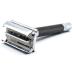 Parker 74R Graphite Gray - Long Handle Heavyweight Butterfly Open Double Edge Safety Razor for Men | Includes 5 Premium Platinum Blades - Best Quality Shaving Gift - Buy Online on GoSupps.com