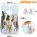 Beard Bib Apron for Men - Non-Stick Waterproof Hair Catcher Cape | Ideal for Shaving & Grooming - Cow Butterfly Flower Design - Buy Online on GoSupps.com